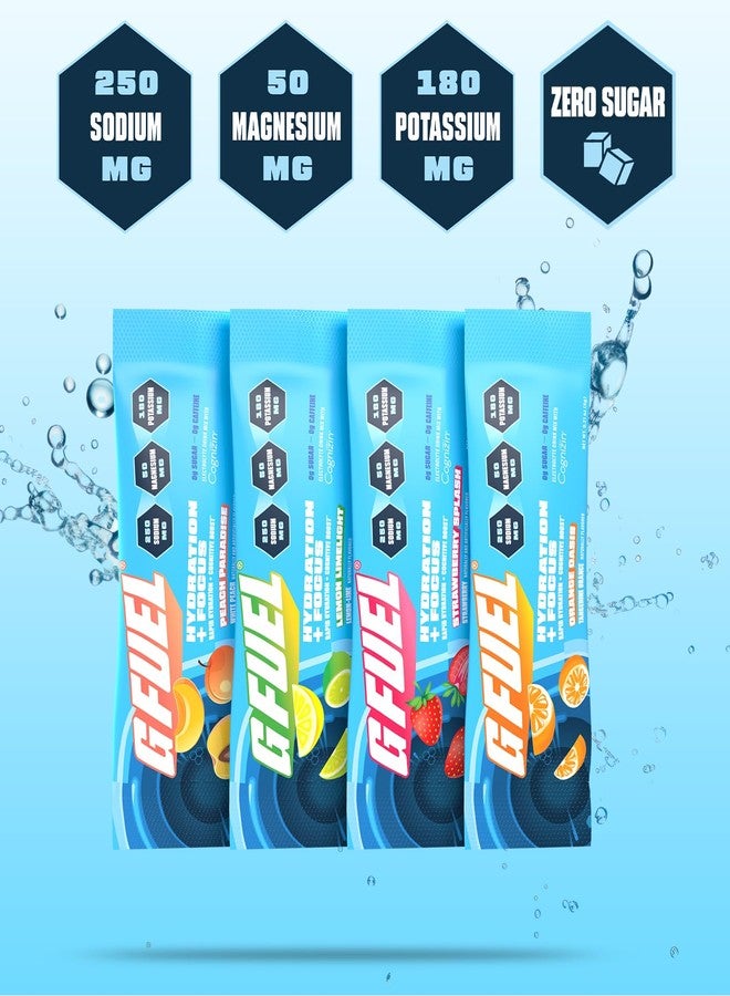G Fuel Electrolytes Powder for Instant Hydration and Focus | Sugar Free Electrolytes Variety Pack of Lemon, Orange, Peach, Strawberry, Nootropic Drink Mixes to Sharpen Mental Focus, 12 Servings - Image 4